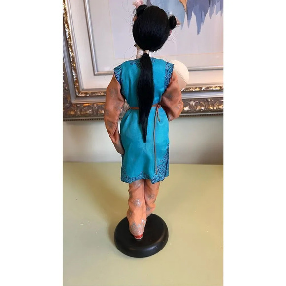 Vintage Antique Japanese Handmade‎ Cloth Doll Traditional Clothes Painted - Picture 5 of 10